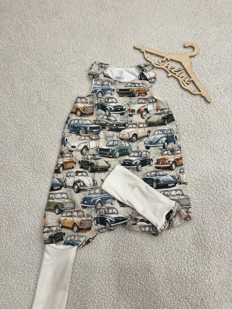 Prémiumtipegő hálózsák - vajszínű régi autós (92)